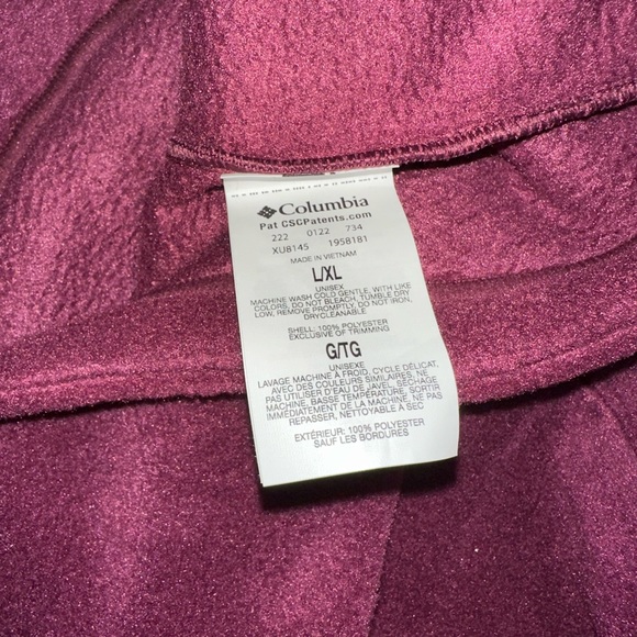 NWT Columbia CSC Fleece Hood size l/xl - Picture 6 of 6